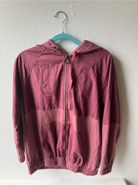 summersalt Two-Tone Dusty Rose Kids Hooded Zip Jacket